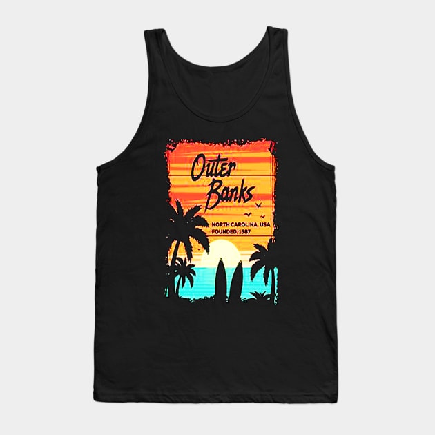 Outer Banks North Carolina Tank Top by nahuelfaidutti